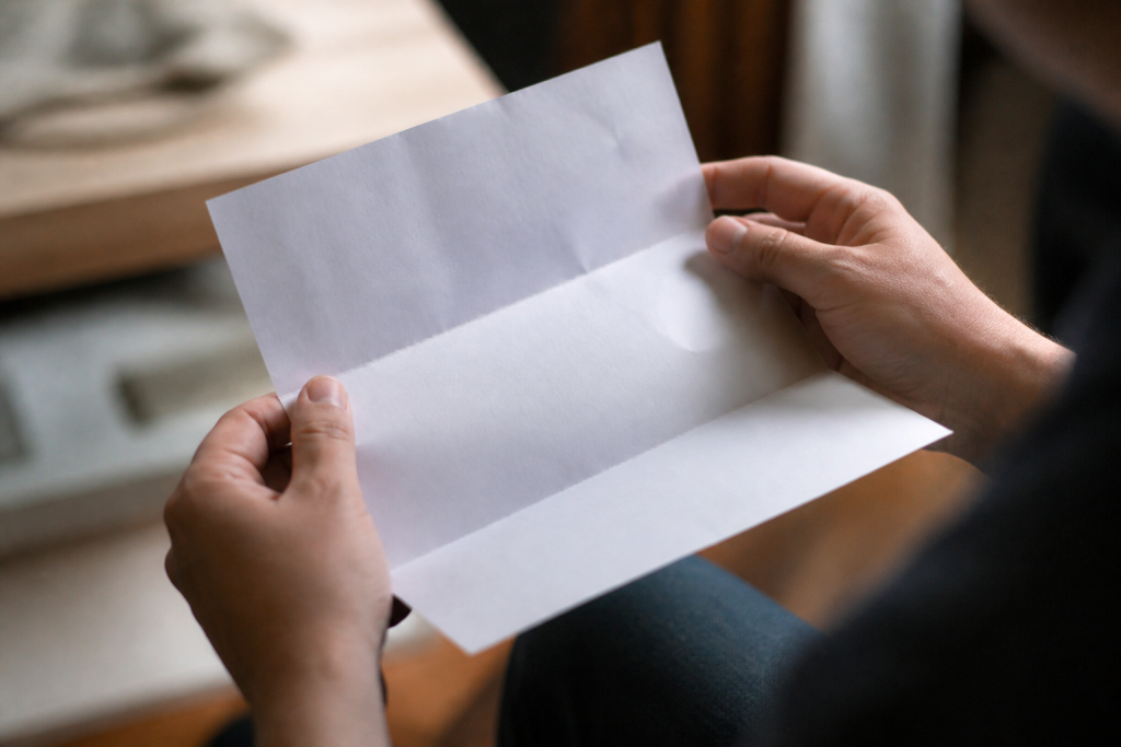 Mains tenant feuille avec etapes numerotees